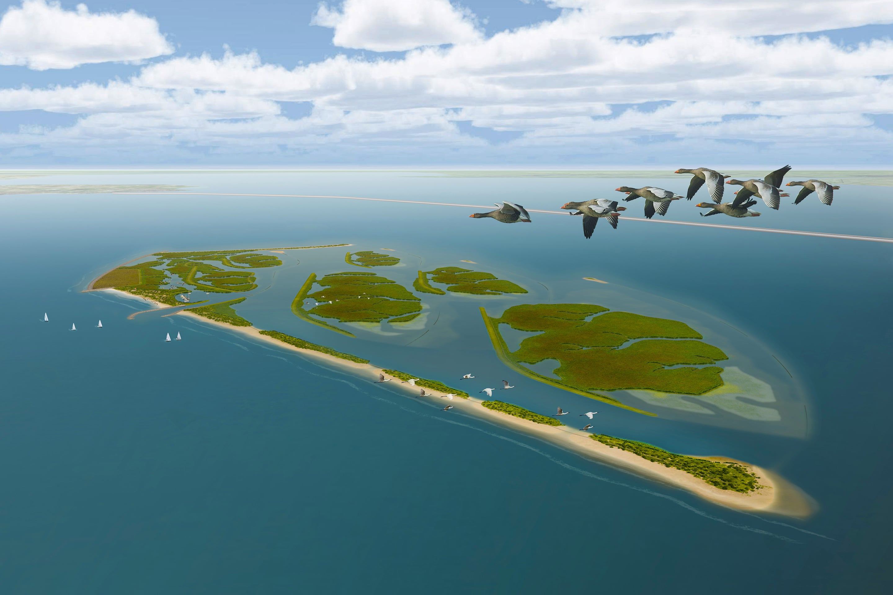 Artist impression of the Marker Wadden project