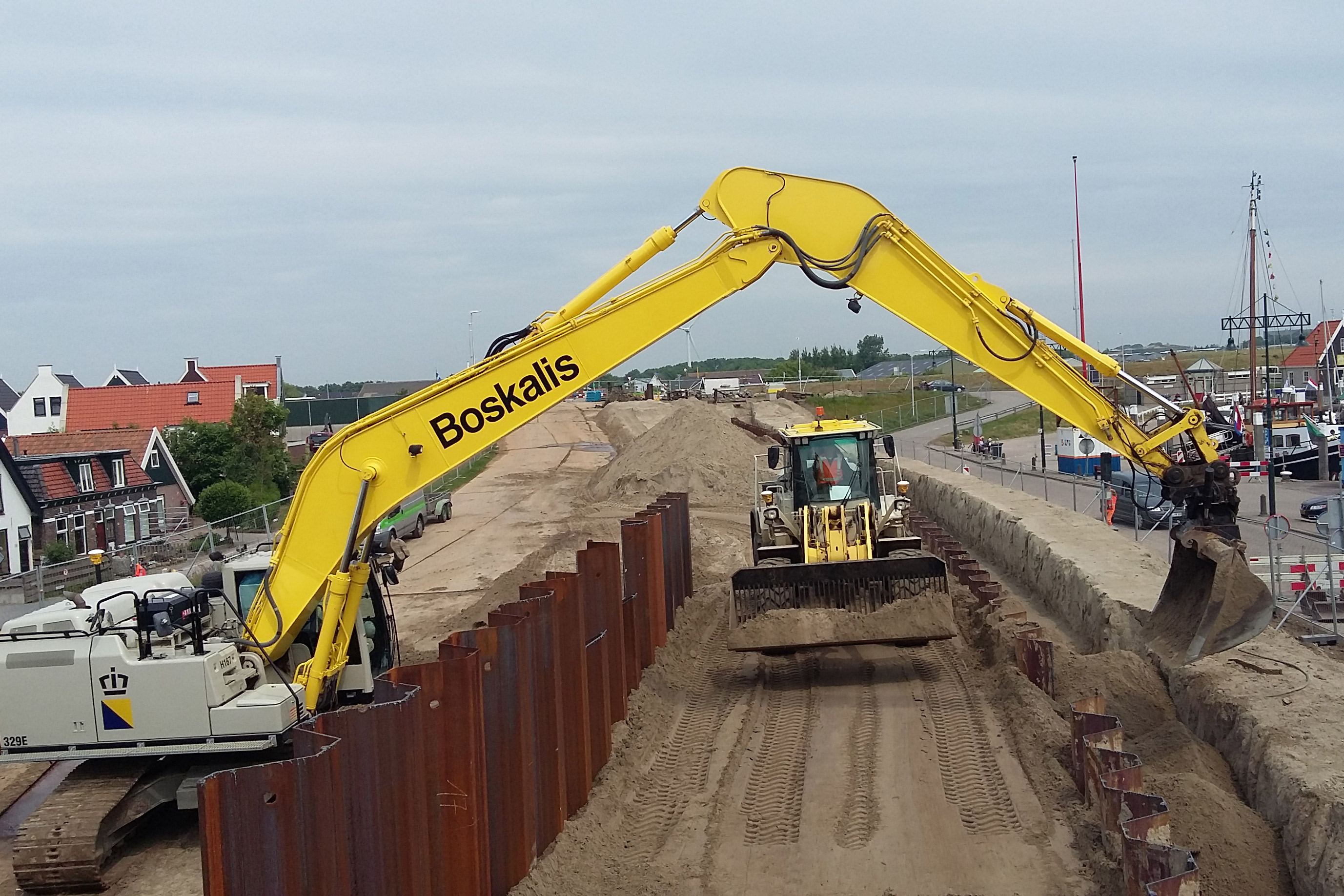 Dike upgrade activities on the island of Texel