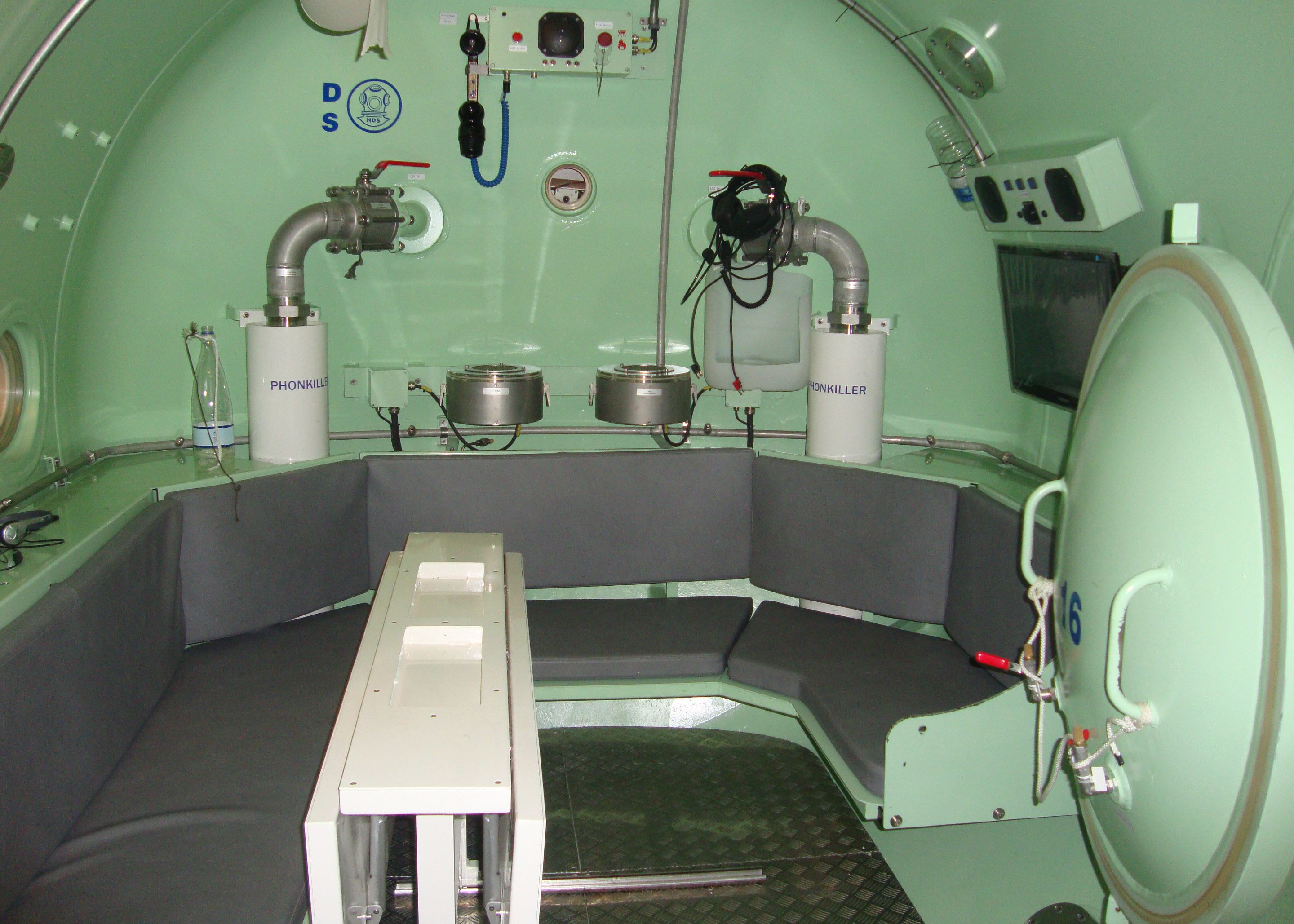 Living section of the compression chambers